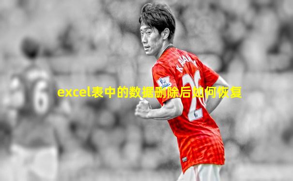 excel表中的数据删除后如何恢复