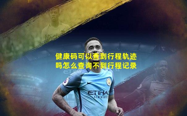 健康码可以查到行程轨迹吗怎么查询不到行程记录