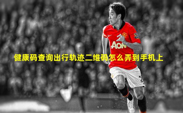 健康码查询出行轨迹二维码怎么弄到手机上