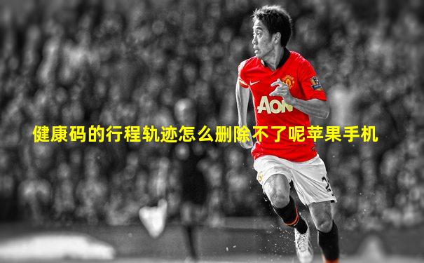 健康码的行程轨迹怎么删除不了呢苹果手机