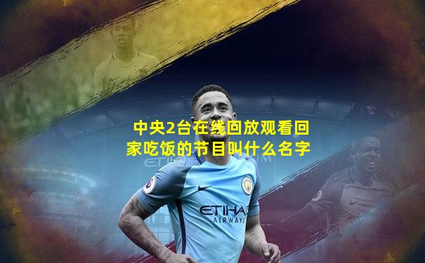 中央2台在线回放观看回家吃饭的节目叫什么名字
