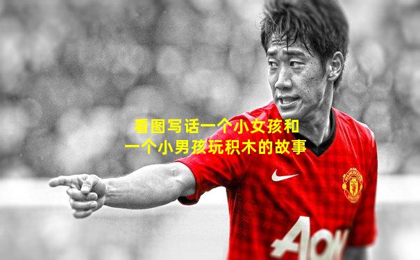 看图写话一个小女孩和一个小男孩玩积木的故事
