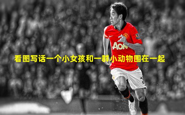 看图写话一个小女孩和一群小动物围在一起